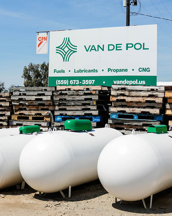 Van De Pol Propane tank inventory 